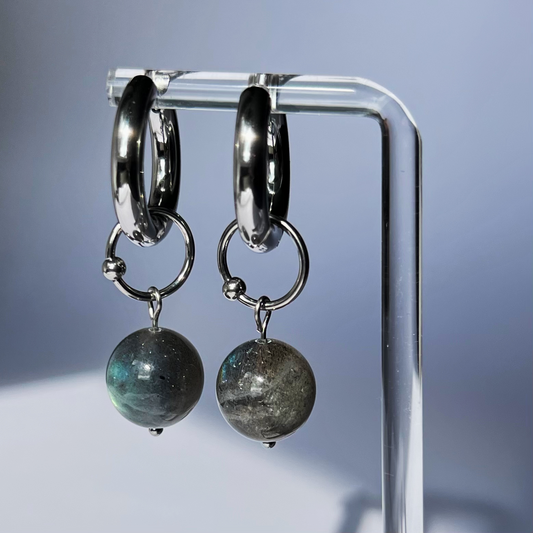 Boucles d'oreilles Gauthier Labradorite